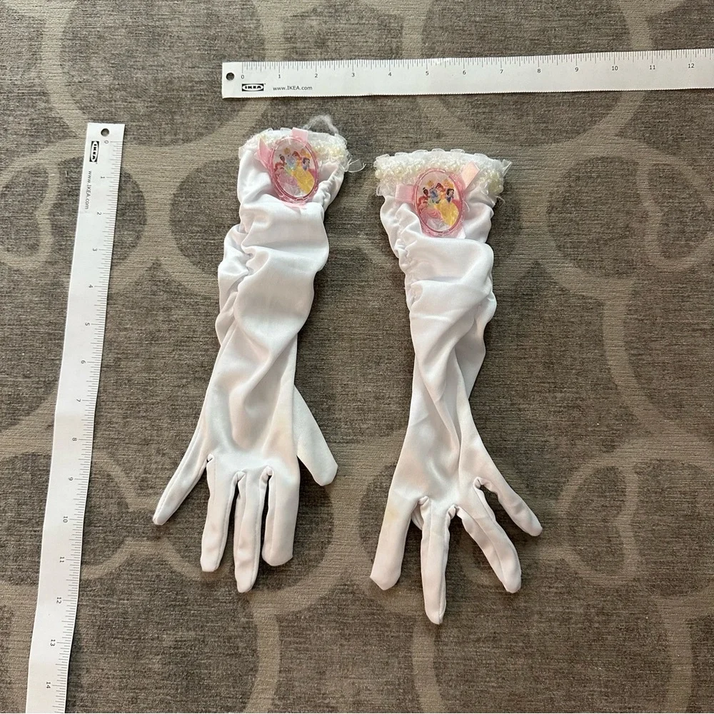 Disney Princess gloves - white full length